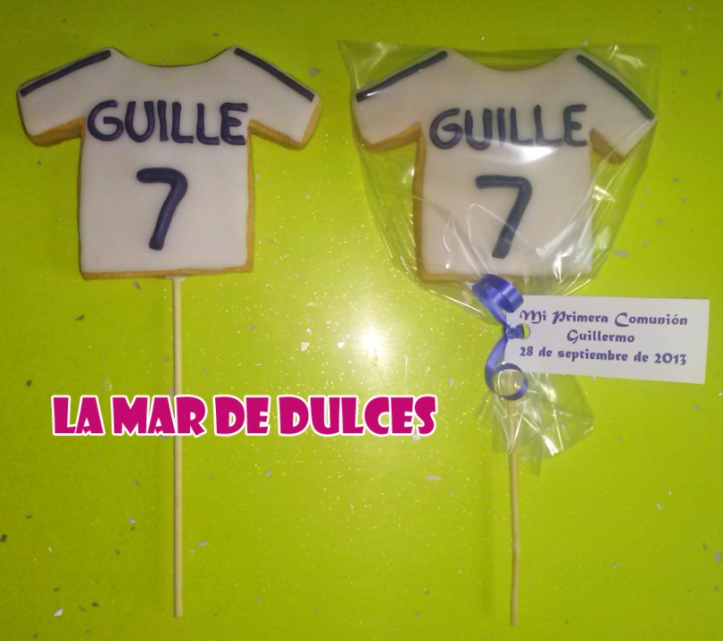 Galletas decoradas camiseta Real Madrid Sevilla