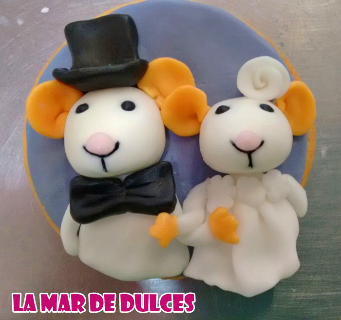 Galletas decoradas de ratones para boda Sevilla